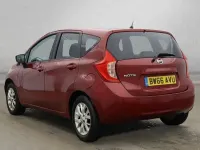 Begagnad Nissan Note Acenta 80 HK (58 kW) 2016 Röd Halvkombi