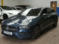 Used Mercedes CLA250e Shooting Brake AMG line 2023 Blue Estate