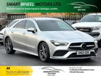 Begagnad Mercedes CLA220 AMG line 2021 Silver Sedan