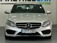 Used Mercedes C200 AMG line 136 HP (100 kW) 2017 Silver Sedan