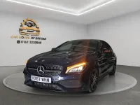 Used Mercedes CLA220 AMG line 177 HP (130 kW) 2017 Blue Coupe