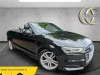 Used Audi A3 Cabriolet S-Line 150 HP (110 kW) 2017 Black Cabriolet