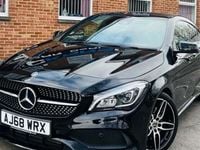 Used Mercedes CLA220 Shooting Brake AMG line 177 HP (130 kW) 2017 Black Estate
