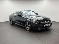 Used Mercedes C200 AMG line 181 HP (133 kW) 2021 Black Cabriolet