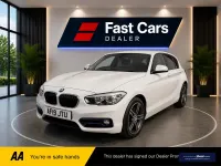 Used BMW 118 Sport Line 136 HP (100 kW) 2018 White Hatchback