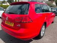 Used VW Golf VII 105 HP (77 kW) 2015 Red Estate