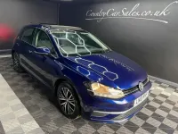 Used VW Golf VII SE 125 HP (91 kW) 2018 Blue Hatchback