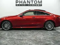 Used Mercedes E220 AMG line 194 HP (142 kW) 2018 Red Coupe