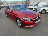 Begagnad Mercedes C200 Premium 184 HK (135 kW) 2017 Röd Sportkupé