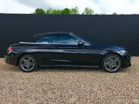 Usado Mercedes C200 AMG line 198 HP (145 kW) 2019 Preto Cabrios