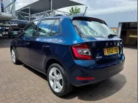 Used Skoda Fabia SE L 94 HP (69 kW) 2021 Petrol blue metallic Hatchback