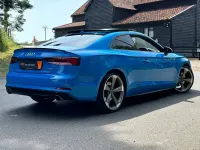 Used Audi A5 Black Edition 245 HP (180 kW) 2019 Turbo blue Coupe