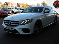 Used Mercedes E220 AMG line 194 HP (142 kW) 2017 White Estate