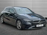 Used Mercedes A180 AMG Line Premium 136 HP (100 kW) 2023 Cosmos black Hatchback