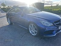 Used Mercedes E220 AMG line 177 HP (130 kW) 2016 Blue Coupe