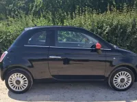 Used Fiat 500 Lounge 69 HP (50 kW) 2009 Black Cabriolet