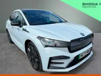 Used Skoda Enyaq iV vRS 219 kW (299 HP) 2022 Moon white metallic SUV