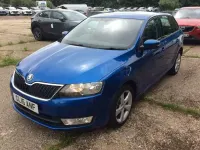 Used Skoda Rapid SE 90 HP (66 kW) 2016 Blue Hatchback