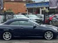 Used Mercedes E220 AMG line 2016 Blue Cabriolet