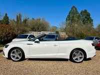 Used Audi A5 Cabriolet S-Line 190 HP (139 kW) 2018 White Cabriolet