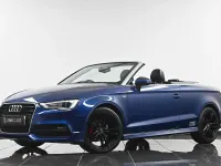 Used Audi A3 Cabriolet S-Line 150 HP (110 kW) 2015 Blue Cabriolet