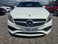Used Mercedes A160 AMG line 102 HP (75 kW) 2016 White Hatchback