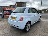 Used Fiat 500 Pop 69 HP (50 kW) 2009 Blue Cabriolet