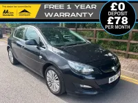 Used Vauxhall Astra Excite 2015 Black Hatchback
