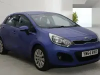 Used Kia Rio 75 HP (55 kW) 2015 Blue Hatchback