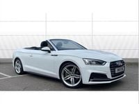 Used Audi A5 Cabriolet S-Line 252 HP (185 kW) 2019 White Cabriolet