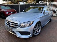 Used Mercedes C220 AMG line 170 HP (125 kW) 2017 Silver Estate