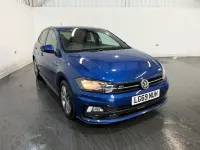 Used VW Polo R-line 95 HP (69 kW) 2019 Blue Hatchback