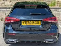 Used Mercedes A180 AMG line 136 HP (100 kW) 2020 Black Hatchback