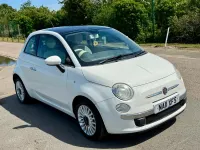 Used Fiat 500 Lounge 69 HP (50 kW) 2011 White Hatchback