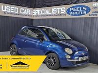 Used Fiat 500 Lounge 69 HP (50 kW) 2009 Blue Cabriolet
