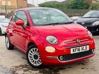 Used Fiat 500 Lounge 69 HP (50 kW) 2016 Red Hatchback