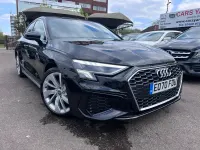 Used Audi A3 S-Line 150 HP (110 kW) 2020 Black Sedan