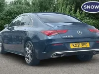 Used Mercedes CLA220 AMG line 190 HP (139 kW) 2021 Blue Coupe
