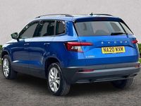 Used Skoda Karoq SE Technology 150 HP (110 kW) 2020 Race blue metallic SUV