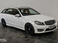 Begagnad Mercedes C220 Sport Edition 2014 Vit Kombi