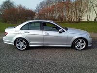 Begagnad Mercedes C220 2009 Silver Sedan