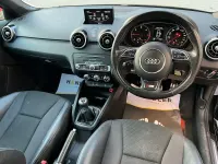 Used Audi A1 S-Line 116 HP (85 kW) 2016 Black Hatchback