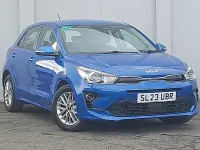 Used Kia Rio 83 HP (61 kW) 2023 Blue Hatchback