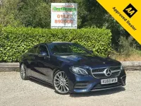 Used Mercedes E220 AMG Line Premium 194 HP (142 kW) 2018 Blue Coupe