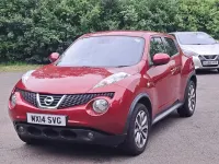 Used Nissan Juke Tekna 117 HP (86 kW) 2014 Red SUV