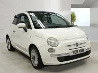 Used Fiat 500 Lounge 69 HP (50 kW) 2011 White Hatchback