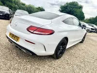Used Mercedes C300 AMG line 2018 White Coupe