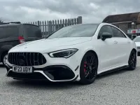 Used Mercedes CLA45 AMG AMG 421 HP (309 kW) 2023 White Coupe
