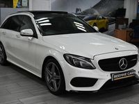 Used Mercedes C220 AMG Line Premium 170 HP (125 kW) 2015 White Estate
