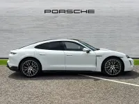 Used Porsche Taycan Performance Package 500 kW (680 HP) 2023 Carrara white Sedan